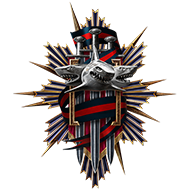 <b><font style='font-size:25px'>Мастер Клановых боёв. Элита</font></b><br> Одержите победу в 90 боях в лиге Урагана.<br>Выполняется в Клановых боях на кораблях I-XI уровней.